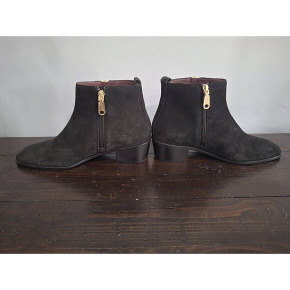 Radley London Sloane Gardens Black Suede 2.0 Zip Booties/NWOB, Sz. 8 (US) - Picture 2 of 10